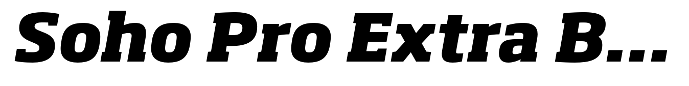 Soho Pro Extra Bold Italic